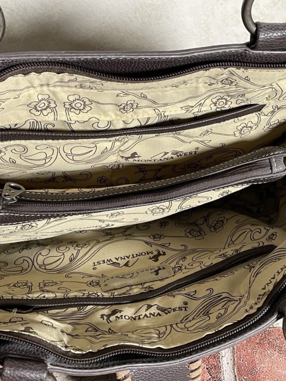 Trinity Ranch Leather Tooled Tote - Picture 8 of 8